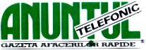 ANUNTUL TELEFONIC GAZETA AFACERILOR RAPIDE