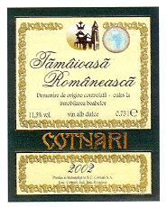 COTNARI TAMAIOASA ROMANEASCA