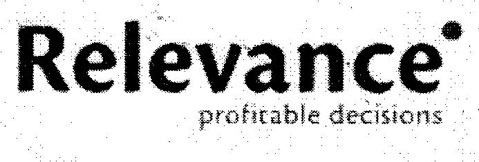 RELEVANCE PROFITABLE DECISIONS