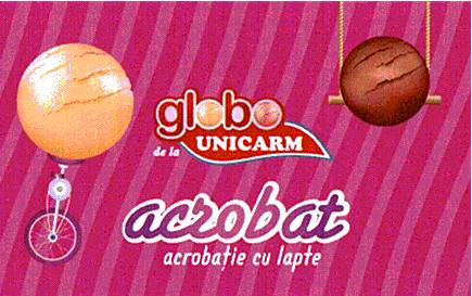 globo de la UNICARM-ACROBAT acrobaţie cu lapte