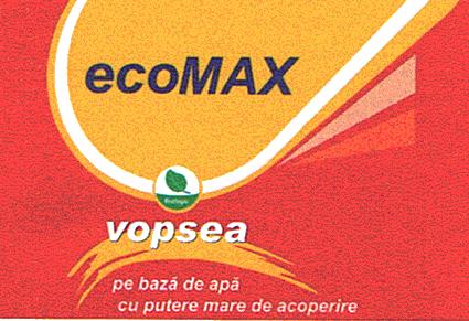 ecoMAX vopsea pe bază de apă cu putere mare de acoperire