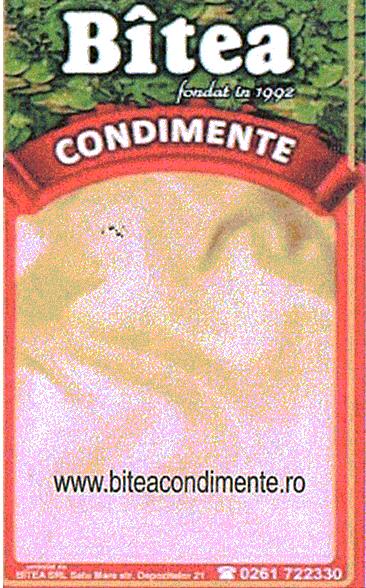 Bîtea fondat în 1992 CONDIMENTE www.biteacondimente.ro