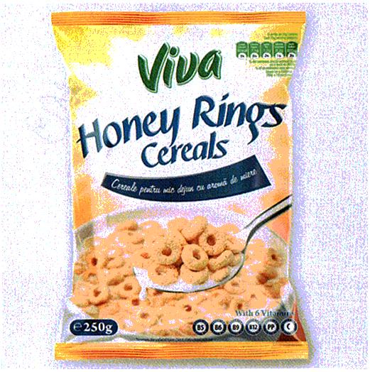 Viva Honey Rings Cereals Cereale pentru mic dejun cu aromă de miere