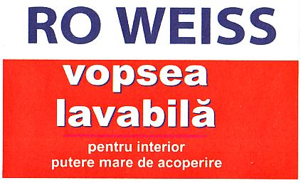 RO WEISS vopsea lavabilă pentru interior putere mare de acoperire