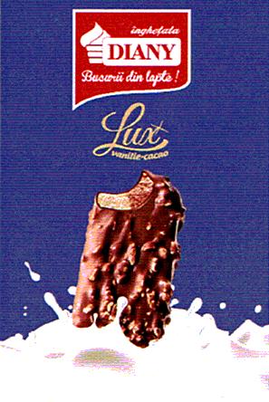 îngheţata DIANY Bucurii din lapte! Lux vanilie-cacao