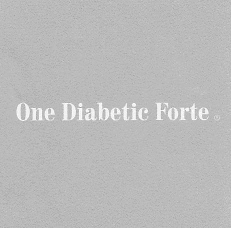 One Diabetic Forte