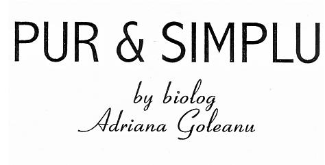 PUR & SIMPLU by biolog Adriana Goleanu