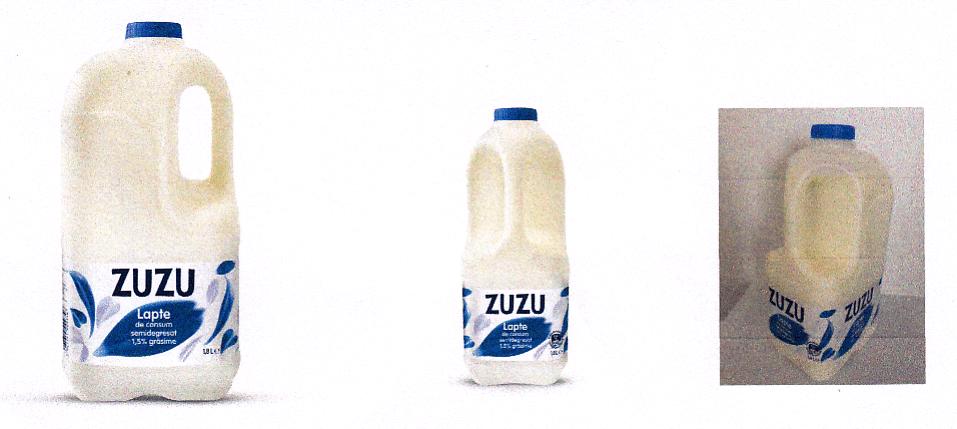 ZUZU. Lapte de consum semidegresat.