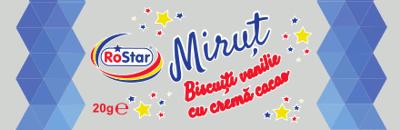 RoStar Miruţ Biscuiţi vanilie cu cremă cacao