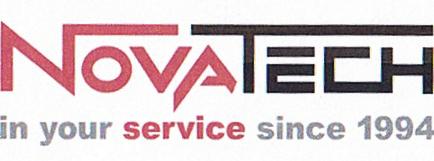 NOVATECH in your service since 1994