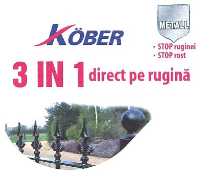 KOBER 3 IN 1 direct pe rugina METALL STOP ruginei STOP rost