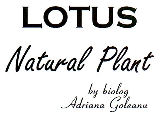 LOTUS Natural Plant by biolog Adriana Goleanu