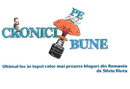 CRONICI PE BUNE Ultimul loc în topul celor mai proaste bloguri din Romania de Silviu Iliuţă