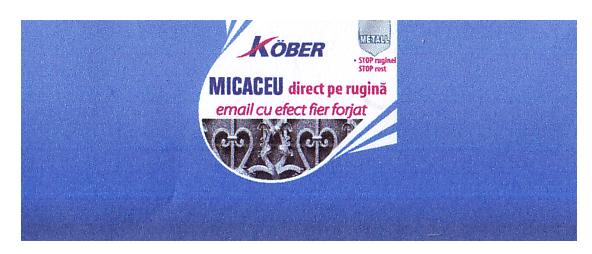 KÖBER MICACEU direct pe rugină email cu efect fier forjat METALL stop ruginei stop rost