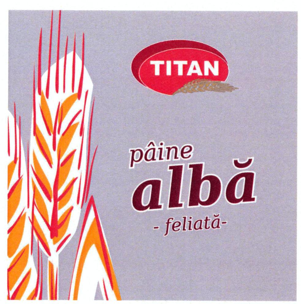 TITAN pâine albă feliată