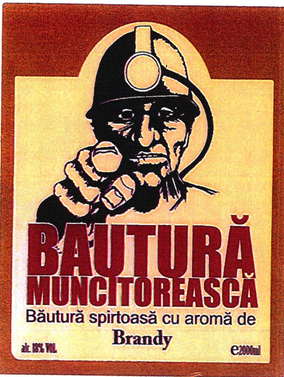 BAUTURĂ MUNCITOREASCĂ BĂUTURĂ SPIRTOASĂ CU AROMĂ DE BRANDY