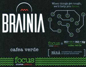 BRAINIA cafea verde focus When things get tough,we'll help you focus