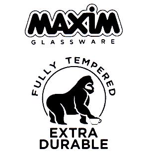 MAXIM GLASSWARE FULLY TEMPERED EXTRA DURABLE