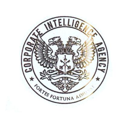 CORPORATE INTELLIGENCE AGENCY FORTES FORTUNA ADIUVAT