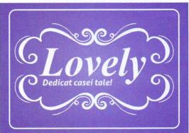 Lovely Dedicat casei tale!