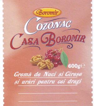 Boromir COZONAC CASA BOROMIR Cremă de Nuci şi Cireşe şi urări pentru cei dragi