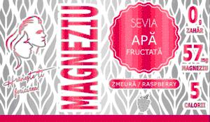 SEVIA APĂ FRUCTATĂ zmeură/raspberry MAGNEZIU Hrăneşte-ţi fericirea!