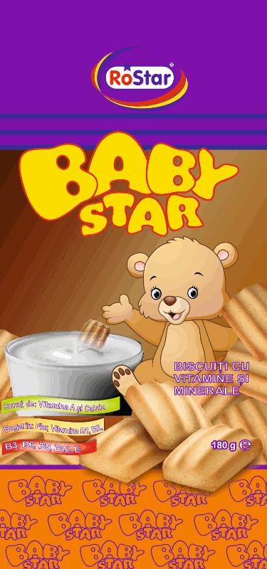RoStar BABY STAR BISCUIȚI CU VITAMINE ȘI MINAERALE