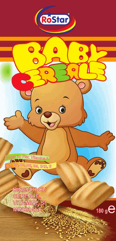 Ro Star BABY CEREALE BISCUIȚI CU CEREALE, VITAMINE ȘI MINERALE