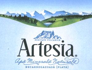 Artesia apă minerală naturală NECARBOGAZOASĂ (PLATĂ) PURITATE VULCANICĂ