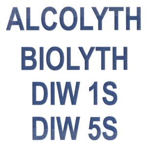 ALCOLYTH BIOLYTH DIW 1S DIW 5S
