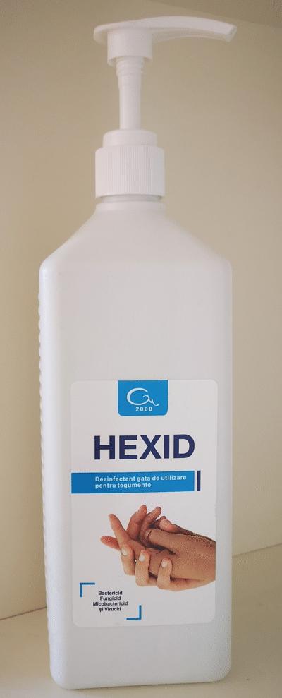 G&M 2000 HEXID Dezinfectant gata de utilizare pentru tegumente Bactericid Fungicid Micobactericid și Virucid