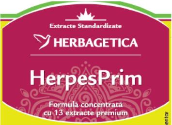 Extracte Standardizate HERBAGETICA HerpesPrim Formulă concentrată cu 13 extracte premium