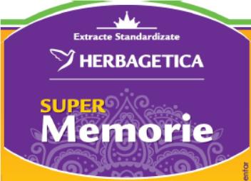 Extracte Standardizate HERBAGETICA SUPER Memorie