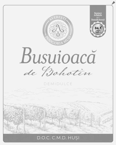 AVERESTI PODGORIA HUȘI Busuioacă de Bohotin DEMIDULCE D.O.C. C.M.D. HUȘI