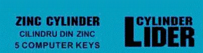 LIDER CYLINDER ZINC CYLINDER CILINDRU DIN ZINC 5 COMPUTER KEYS