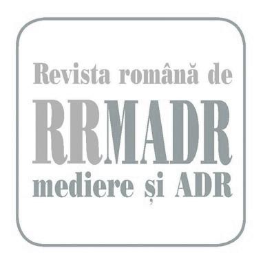 RRMADR Revista română de mediere și ADR