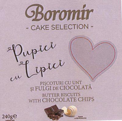 Boromir Pupici cu Lipici CAKE SELECTION PIŞCOTURI CU UNT ŞI FULGI DE CIOCOLATĂ BUTTER BISCUITS WITH CHOCOLATE CHIPS