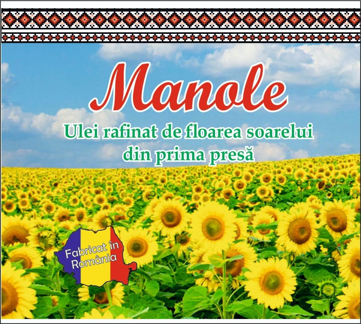 Manole Ulei rafinat de floarea soarelui din prima presă Fabricat în România