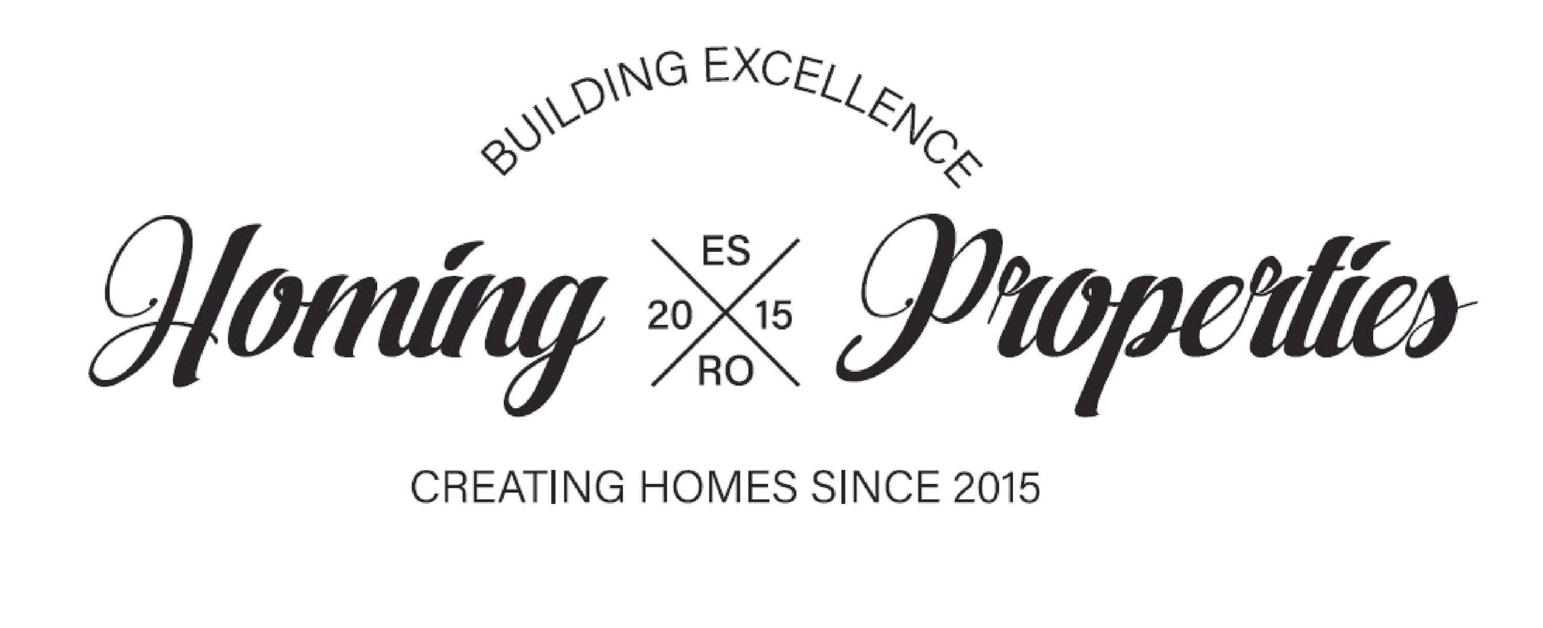 Homing Properties Building Execelence ES RO 20 15 Creating Homes Since 2015