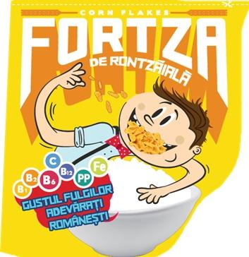 FORTZA DE RONTZĂIALĂ CORN FLAKES GUSTUL FULGILOR ADEVĂRAȚI ROMÂNEȘTI