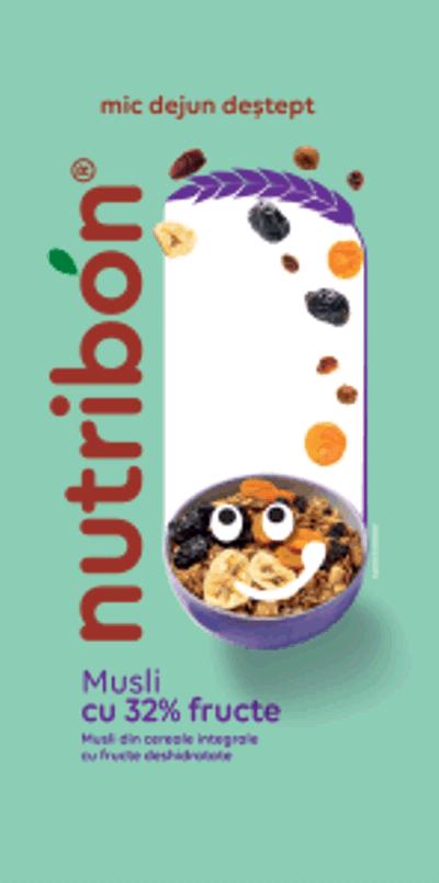 nutribon mic dejun deștept Musli cu 32%fructe Musli din cereale integrate cu fructe deshidratate