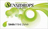 SENSIDROPS Linia Dr. Quinn Lămâie/ Fără zahăr ROSERV PHARMA