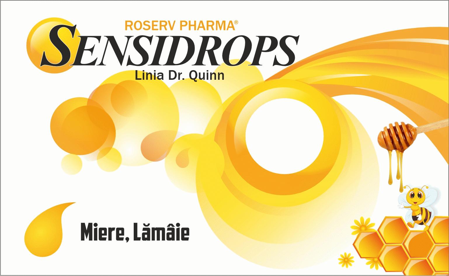 ROSERV PHARMA SENSIDROPS Miere, Lămâie Linia Dr.Quinn