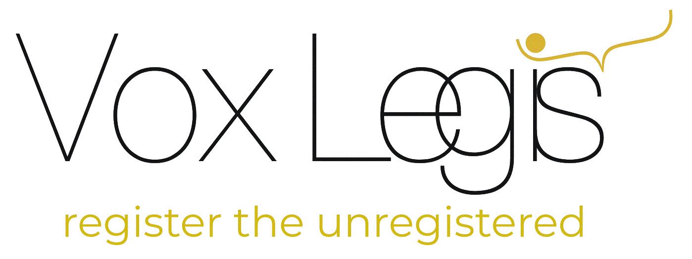 Vox Legis register the unregistered