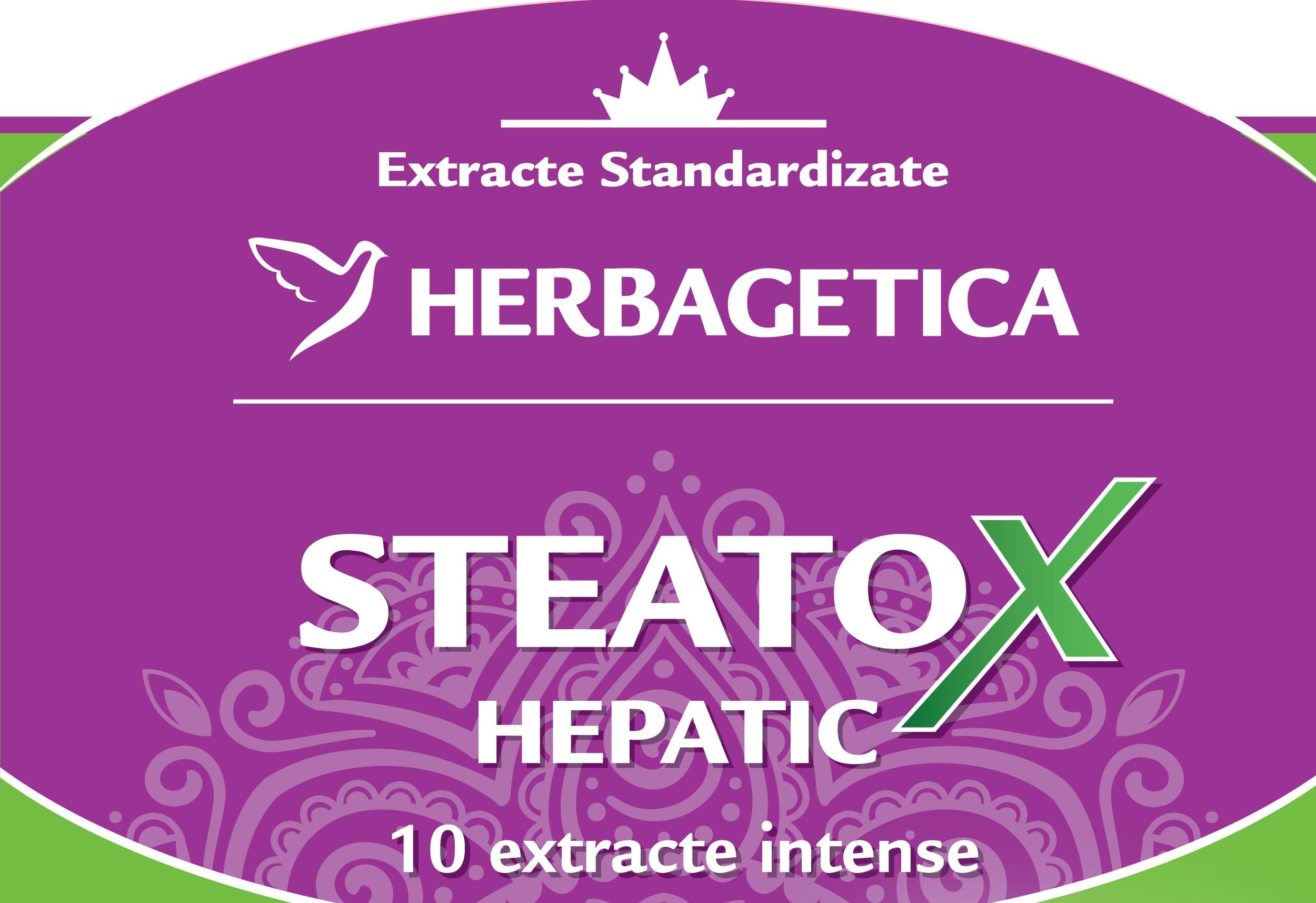 EXTRACTE STANDARDIZATE HERBAGETICA STEATOX HEPATIC 10 extracte intense