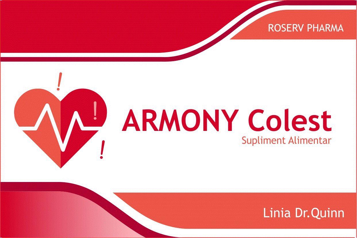 ROSERV PHARMA ARMONY Colest Linia Dr. Quinn Supliment Alimentar