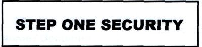 STEP ONE SECURITY