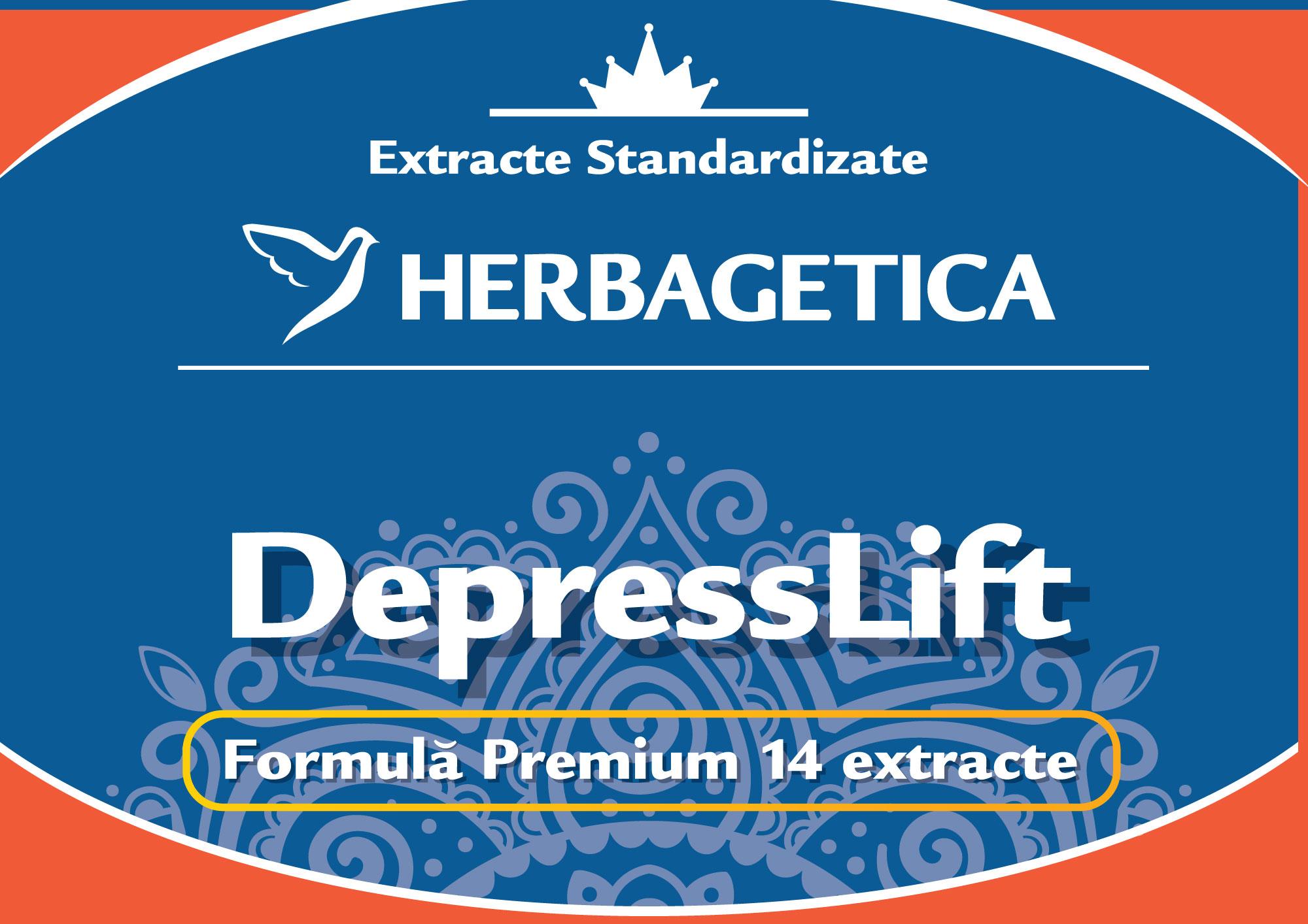 Extracte Standardizate Herbagetica DepressLift Formula Premium 14 extracte