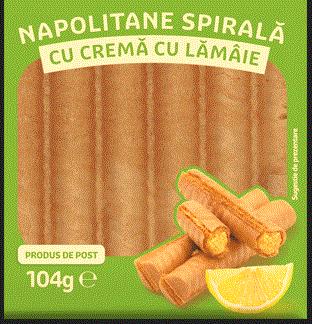 NAPOLITANE SPIRALA CU CREMA CU LAMAIE