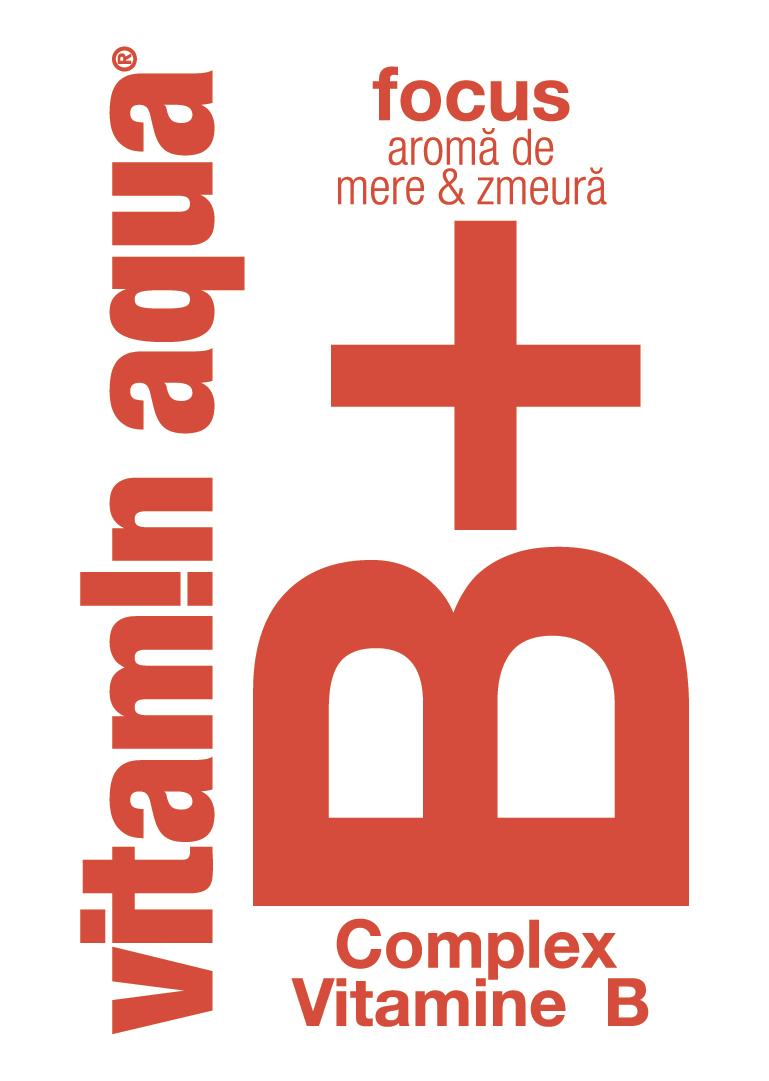 vitam!n aqua focus B+ aromă de mere & zmeură Complex Vitamine B